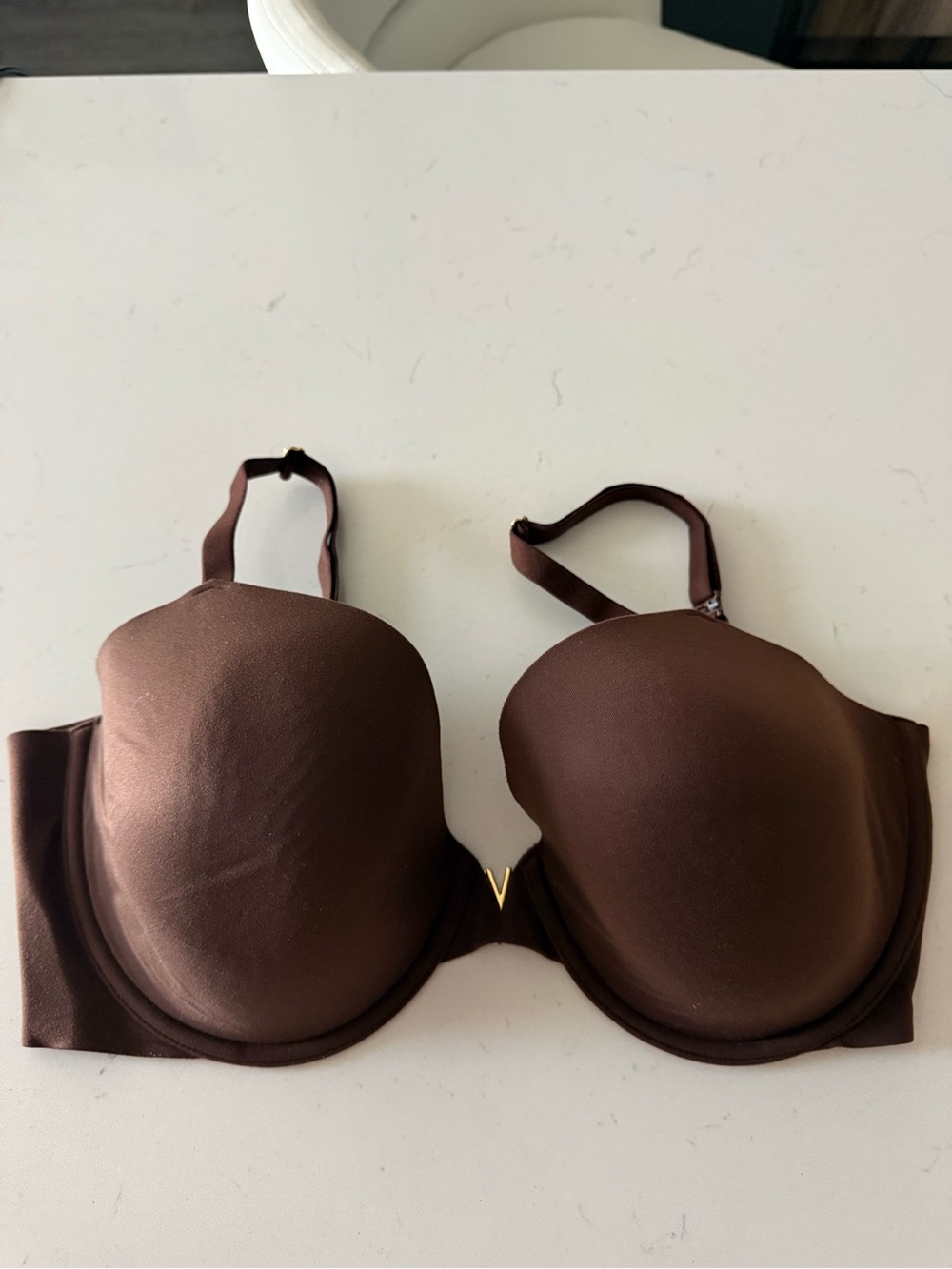 VS Brown T-Shirt Bra with V-Detail